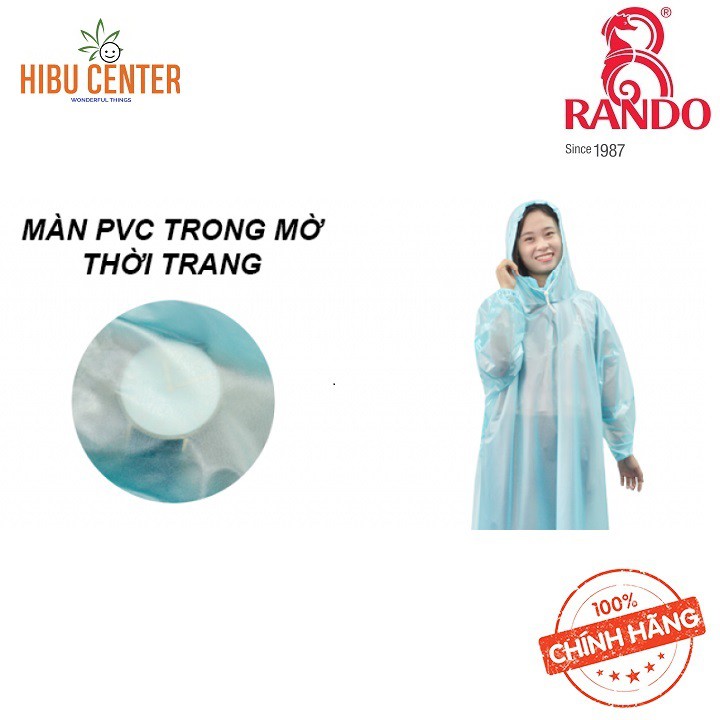 Áo Mưa RANDO Easy Trum | Trùm Cực Nhanh, Siêu Nhẹ, Cực Bền | hibucenter