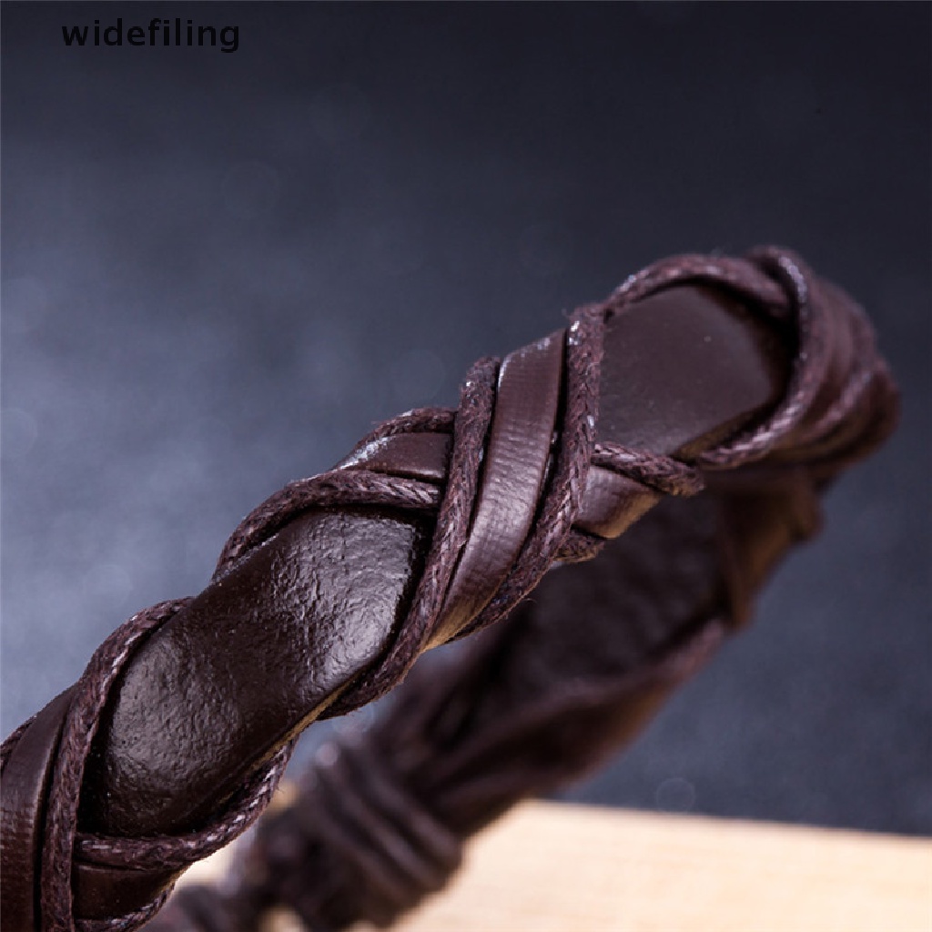 Vòng Đeo Tay Bằng Da Handmade Có Thể Điều Chỉnh Kích Thước Dành Cho Nam Và Nữ