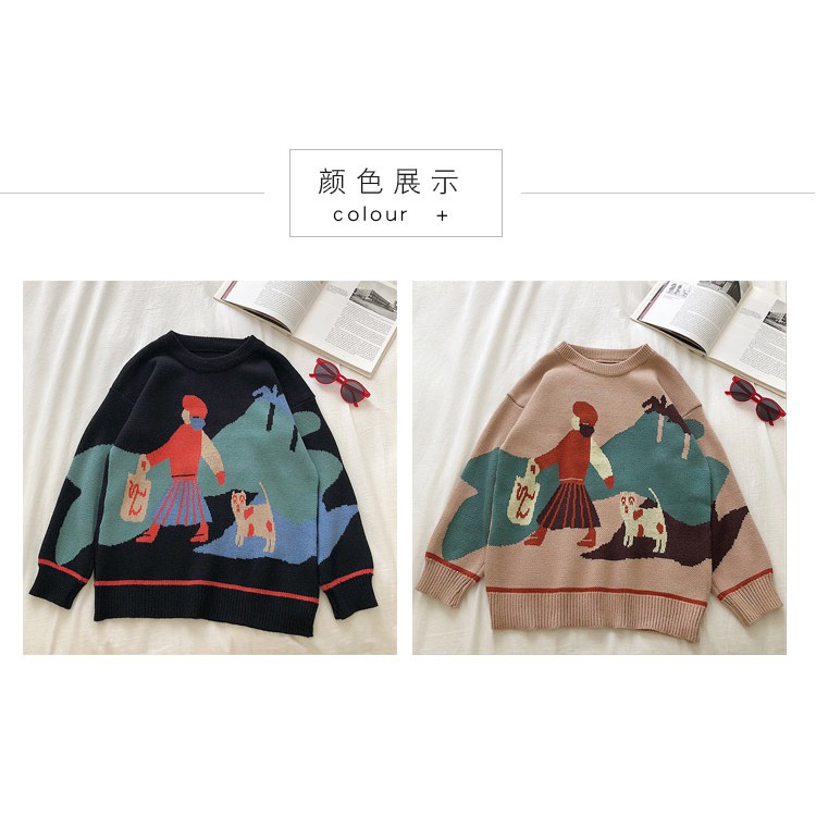 ÁO LEN HÌNH CÔ GÁI