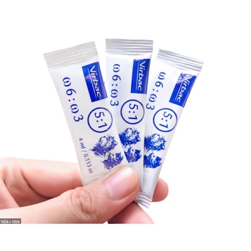 Gel Dinh Dưỡng Vibac Giúp Mượt Lông, Da Và Giảm Ngứa Chó Mèo Gói 4ml