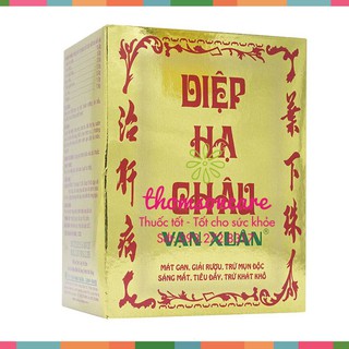 Trà Diệp Hạ Châu Vạn Xuân - Mát gan, giải rượu, trừ mụn độc - Hộp 20 gói