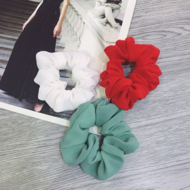 Dây cột tóc Scrunchies nhỏ nhiều màu xinh