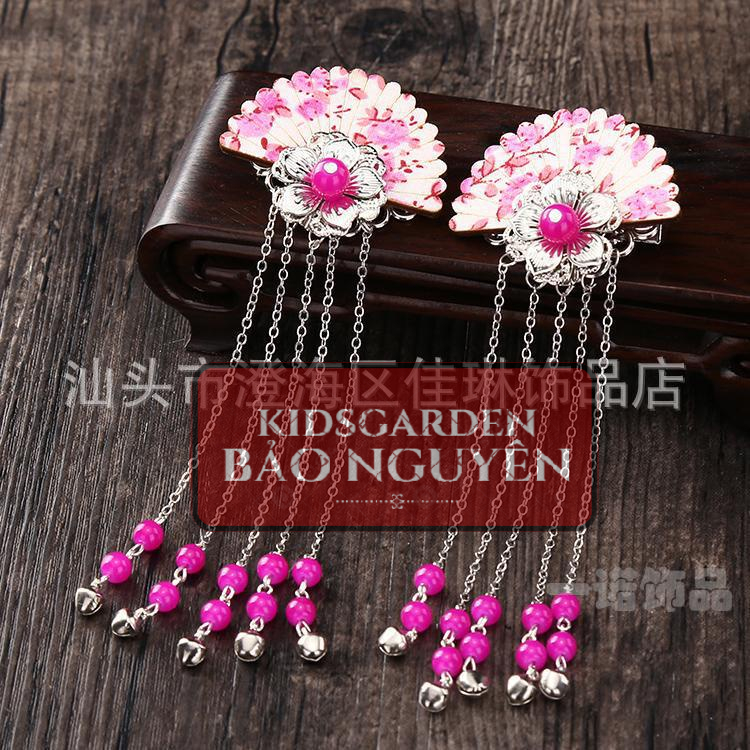 Kẹp tóc đẹp mẫu quạt cho bé gái/bạn nữ phong cách cổ trang/cosplay - KIDSGARDEN BẢO NGUYÊN
