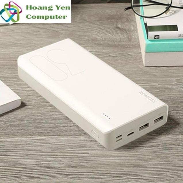 [CHÍNH HÃNG] Sạc Dự Phòng Romoss Sense 8 Plus 30000mah (QC 3.0, PD 18W, 3 Cổng Sạc Vào) - BH 1 Năm | Romoss Sense 8+