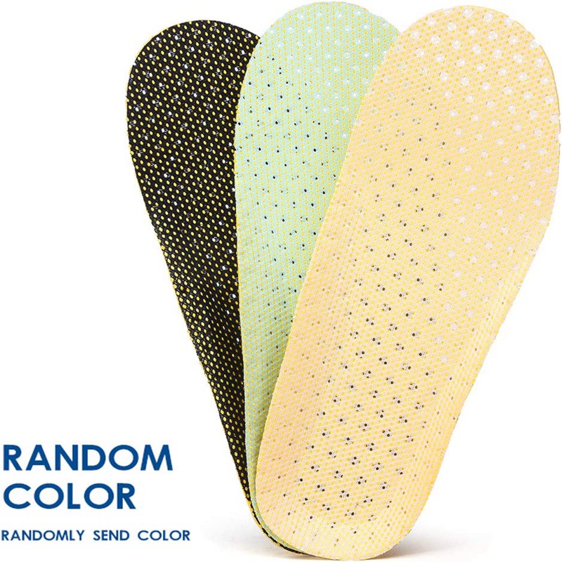 1 Cặp Đệm Lót Giày Thể Thao Bằng Cao Su Non Tổ Ong Thoáng Khí Khử Mùi Hôi