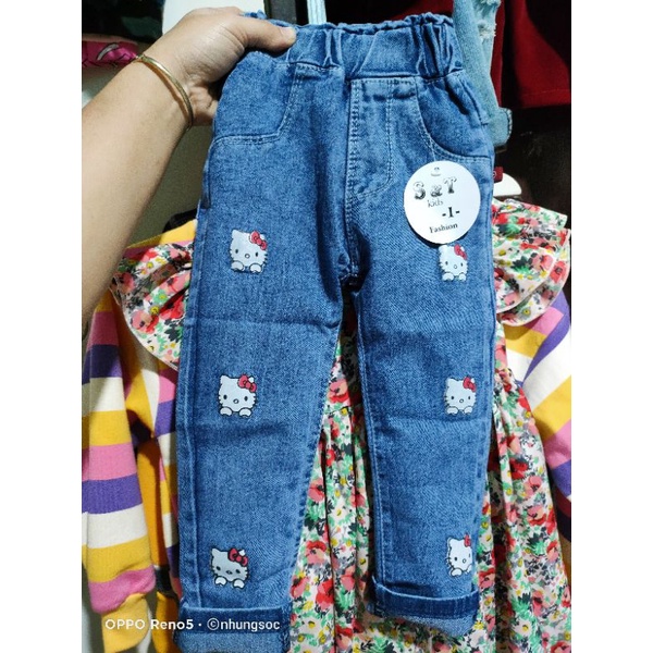 ✓9-19kg✓ Quần jean bó nhí cho bé gái. Có ảnh thật