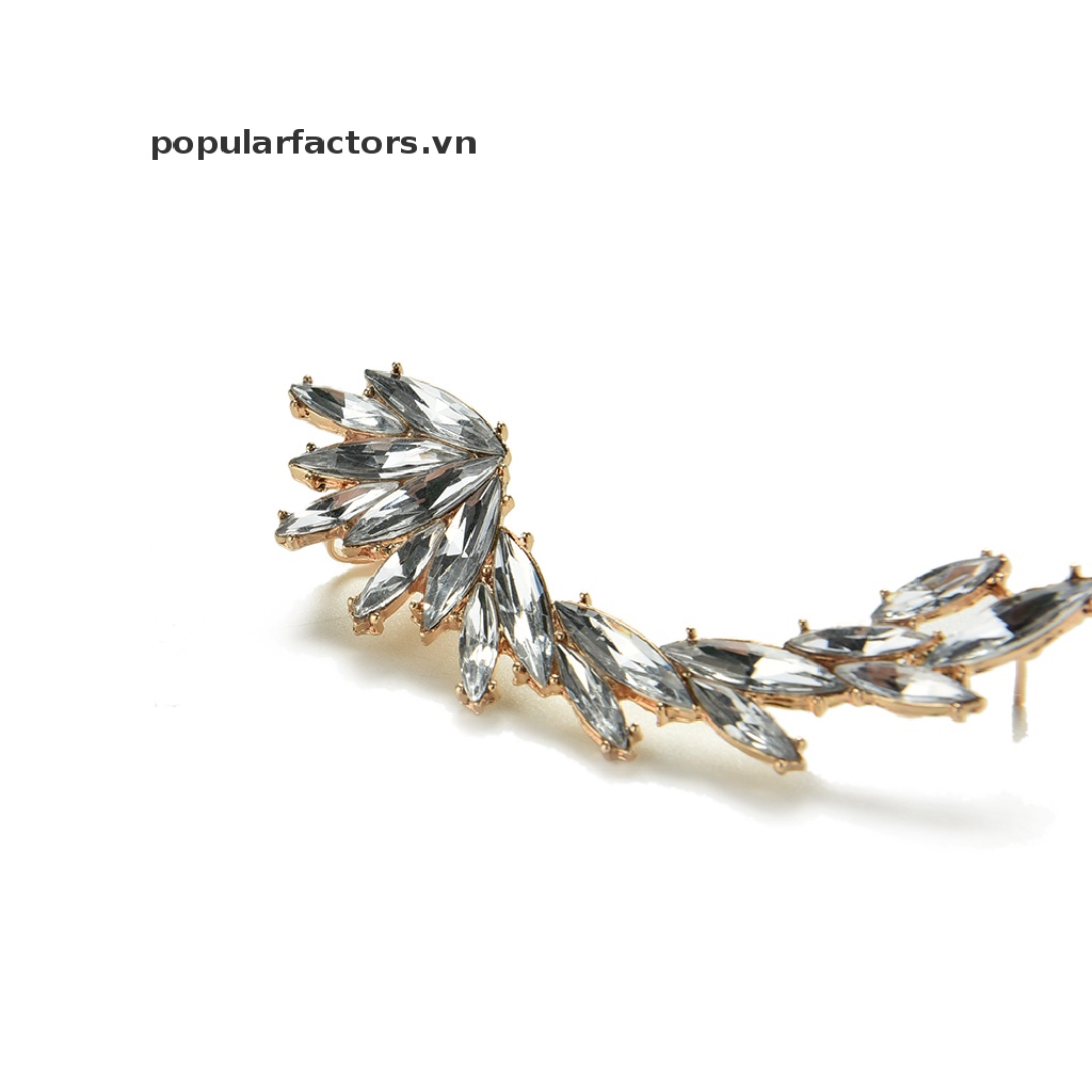 1x Khuyên Kẹp Vành Tai Đính Đá Thời Trang Cho Nữ