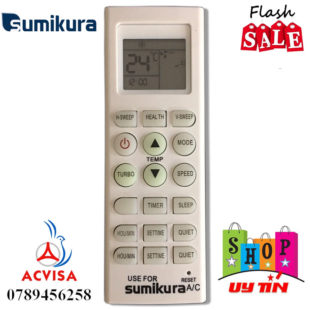 ĐIỀU KHIỂN ĐIỀU HÒA SUMIKURA (Hàng tốt - Giá rẻ)