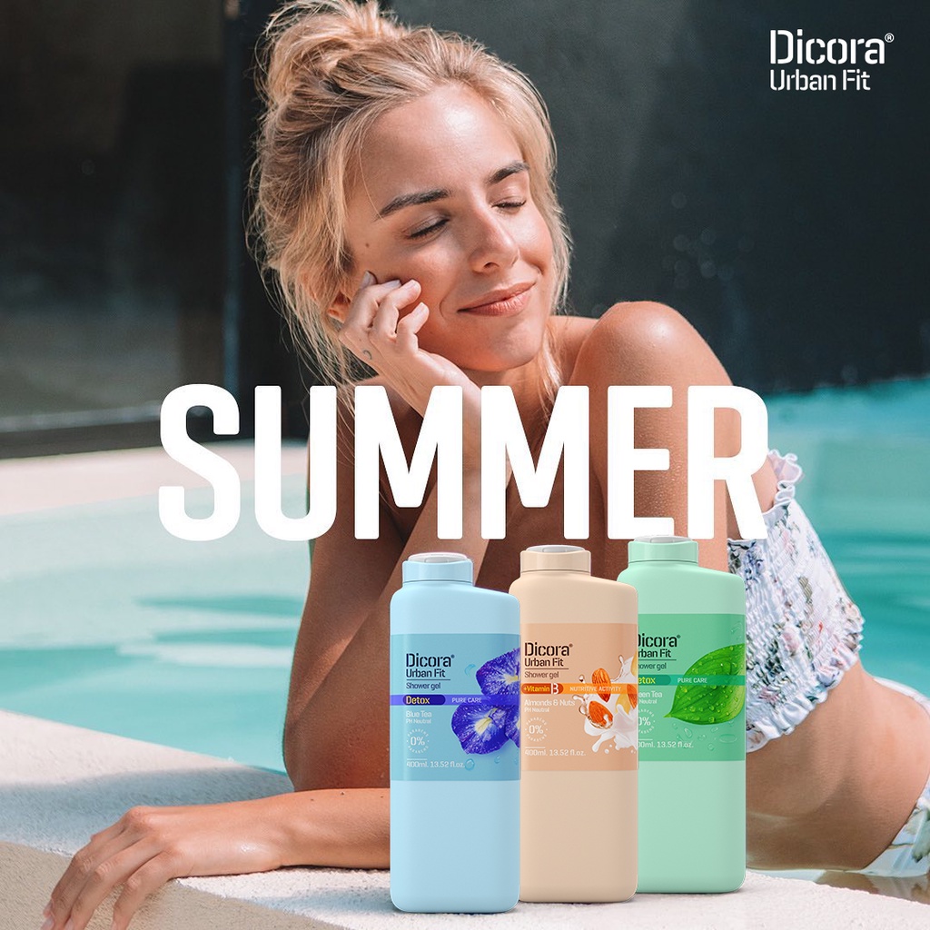 Sữa tắm Dicora Urban Fit Shower Gel chiết xuất tự nhiên hương thơm dịu nhẹ