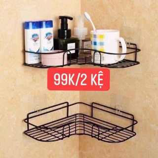 Sét 2 kệ góc tường Tam giác
