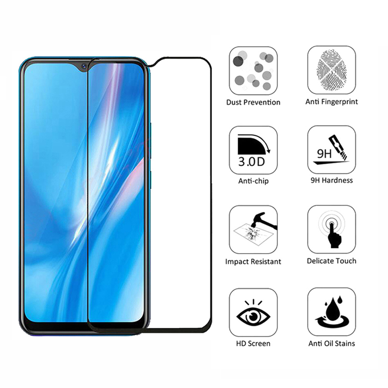 Vivo V20 Tempered Glass Full Coverage Glass Film For Vivo X50 V20 Pro Y20 Y20i Y20S V20 SE Screen Protector and Camera Lens Glass Protector