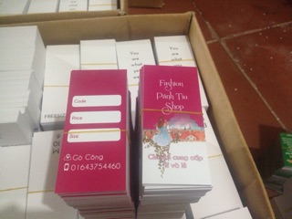 Combo 1000 chiếc tag giấy + 1000c dây dù