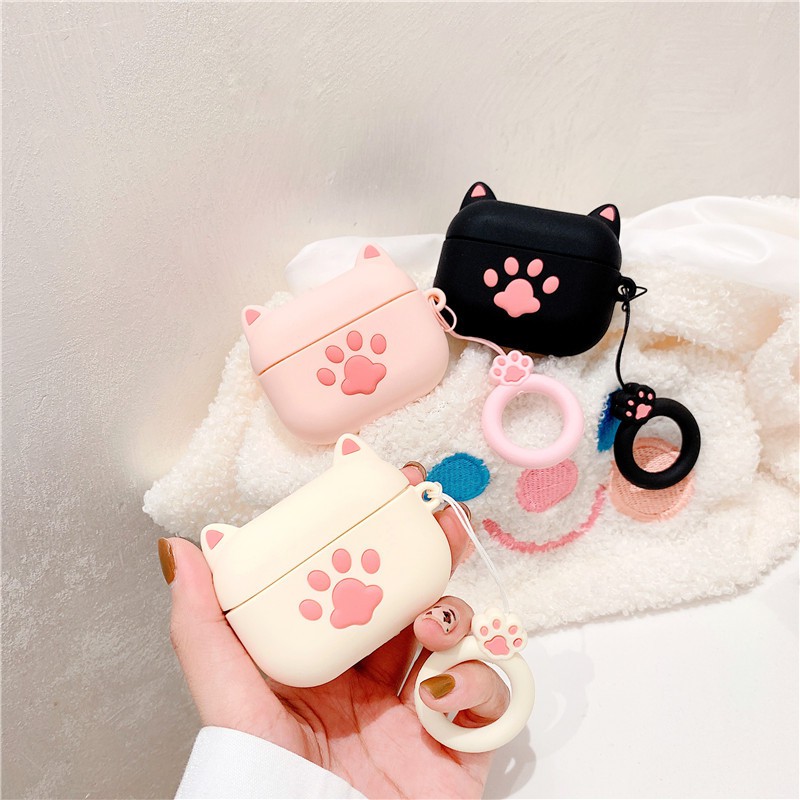 [Mã ELORDER5 giảm 10K đơn 20K] Case Airpods - Ốp Airpods 1/2/3 ( Pro ) - Chân Mèo