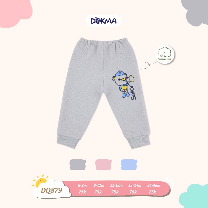 [Dokma] Quần dài bo ống Dày/Xốp/ nhẹ cực ấm (9-36m)