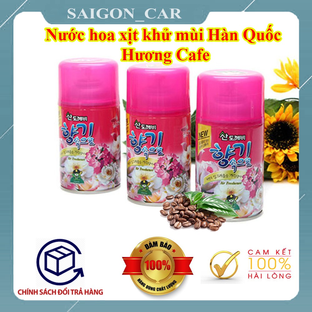 🔥HCM-Nước hoa ô tô,xịt khử mùi hương cafe hàng Hàn Quốc ,hương cafe dịu nhẹ