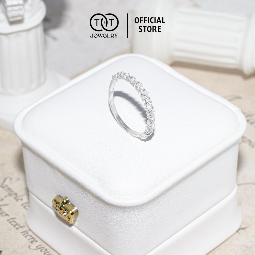 Nhẫn Bạc Nữ s925 T&amp;T Jewelry Sweet Love cấp NN017