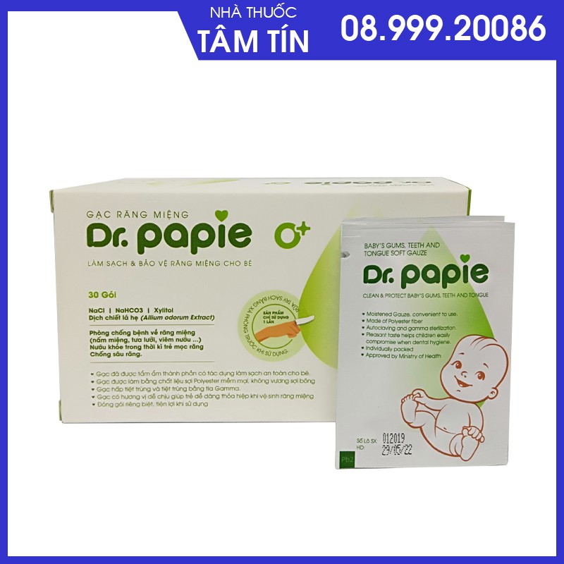 Rơ lưỡi cho bé Dr.Papie