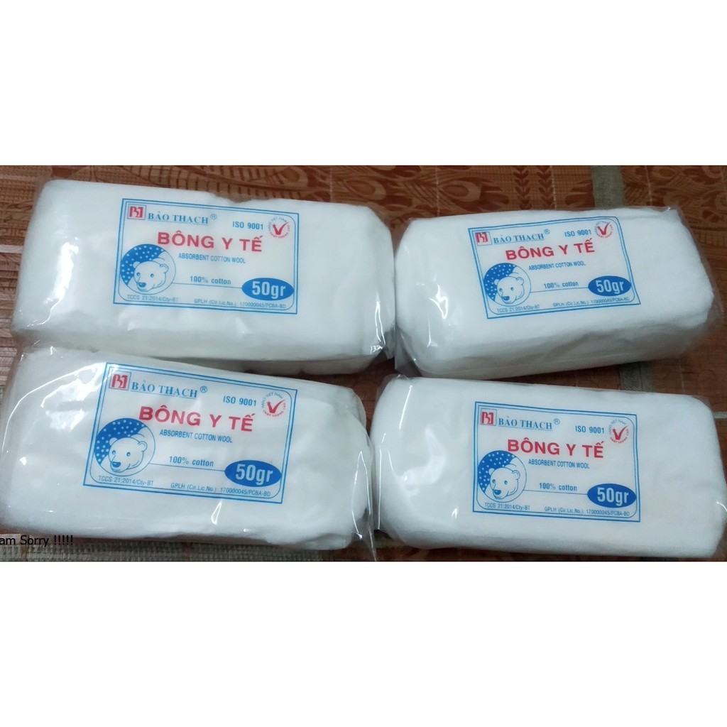 Bông Y Tế Bảo Thạch Gói 50g