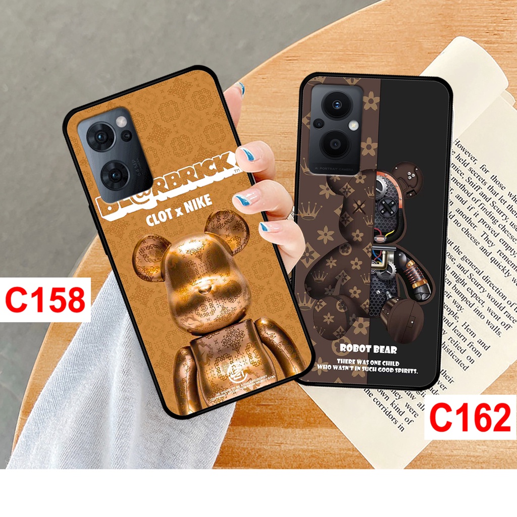 Ốp lưng Oppo Reno 7 - Reno 7Z  in hình gấu bearbrick , kwas thời trang cao cấp.