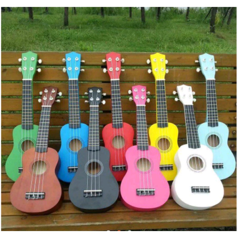 Đàn Ukulele Soprano MÀU HỒNG NHẠT Có Sẵn