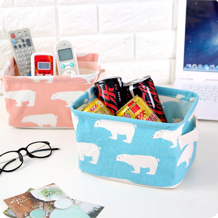 Giỏ vải đựng đồ cá nhân văn phòng/Hộp lưu trữ