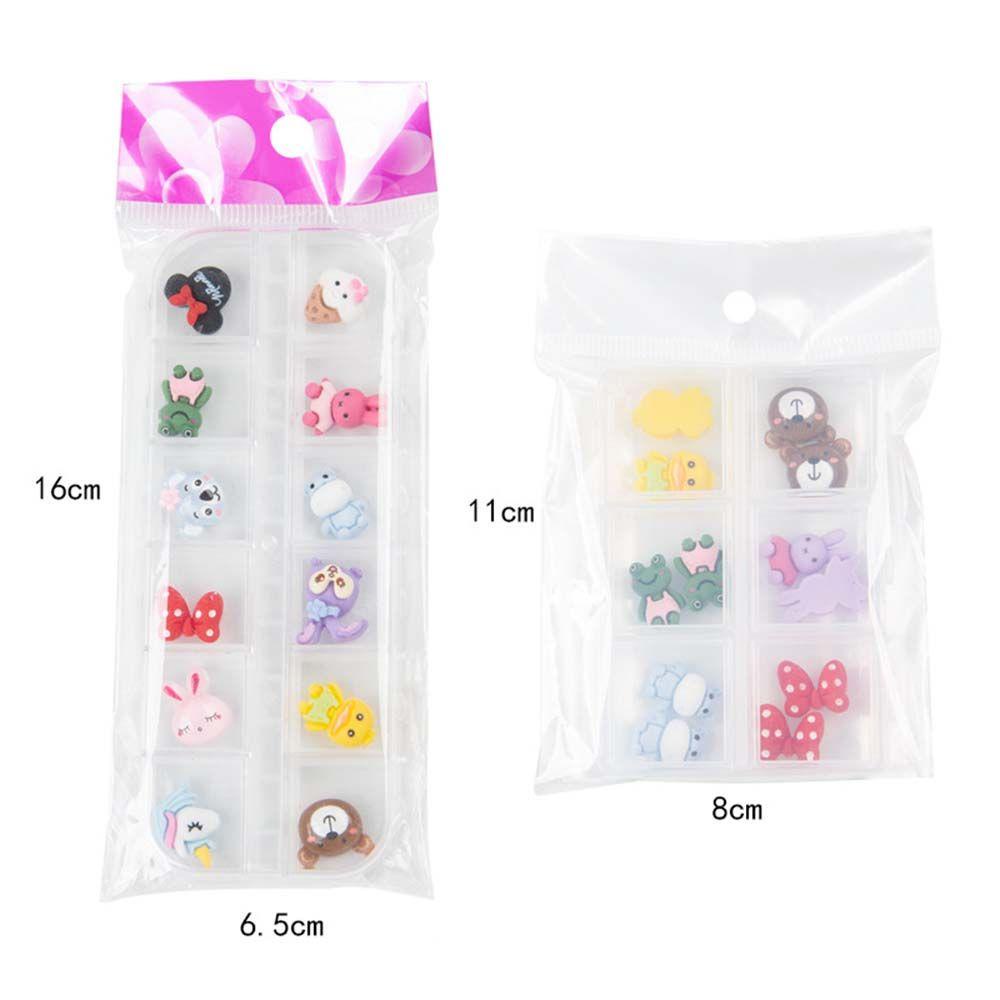 OCEANMAP Miếng Dán Trang Trí Móng Tay 3D Hình Hoạt Hình Dễ Thương