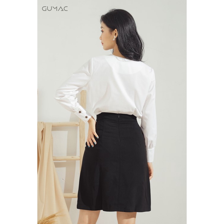 Áo cổ tròn xếp ly AA608 GUMAC | BigBuy360 - bigbuy360.vn