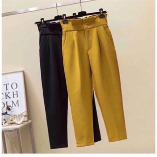 Quần Baggy Công Sở Nữ Cạp Bèo Siêu Hót