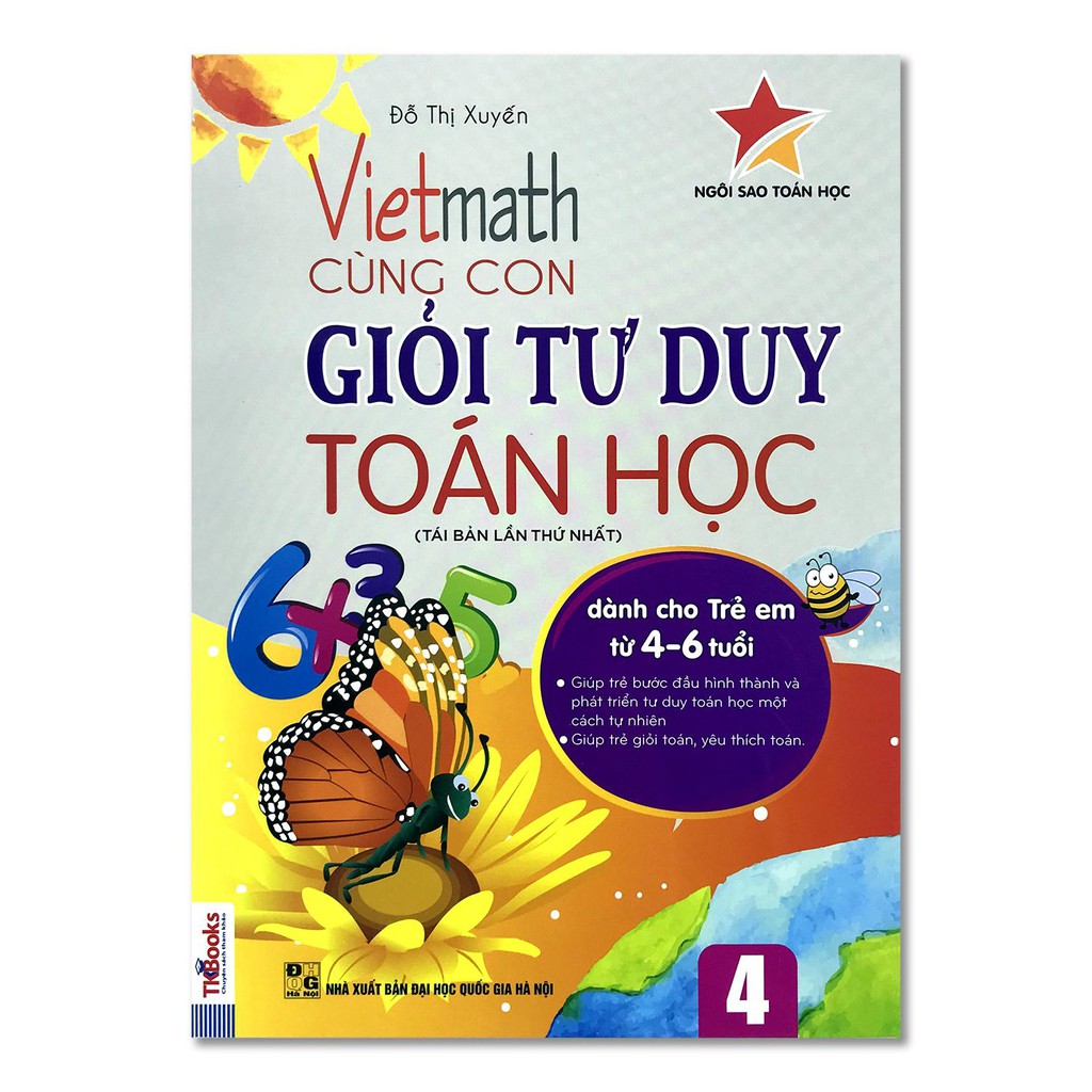 Sách - Vietmath - Cùng con giỏi tư duy toán học (5 quyển lẻ tùy chọn)