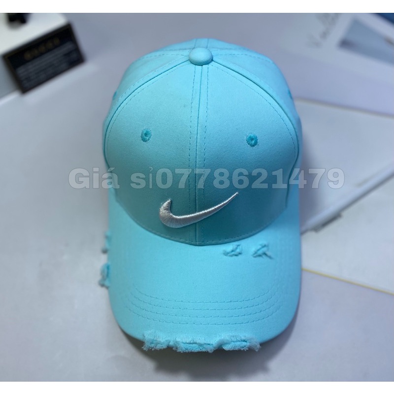 Nón kết lưỡi trai Kaki màu thêu logo thời trang Hàn quốc Mũ kết tủa nam nữ
