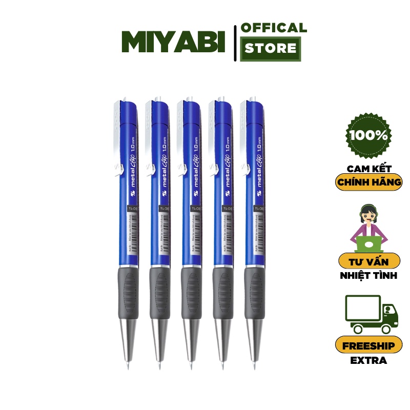 Bút bi xanh / đen thiên long ngòi 0,7mm FO - 024 - Bút bi thiên long văn phòng phẩm - MIYABI STORE