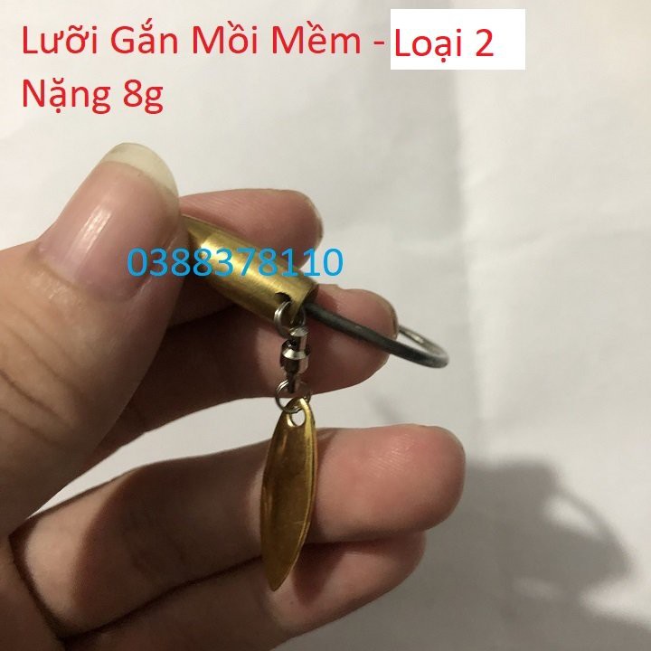 Lưỡi Gắn Mồi Mềm Câu Lure, Lưỡi Câu Cá Giả - L12