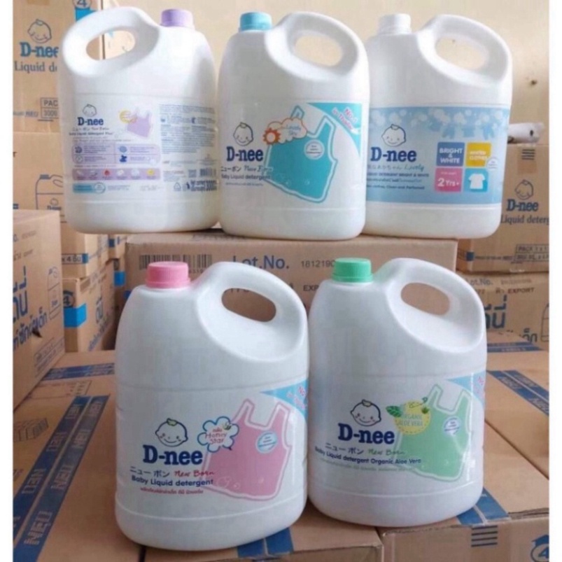 Nước Giặt Dnee Thái Lan Can 3000ml, Nước Giặt Xả Cho Em Bé - Tem Đại Thịnh