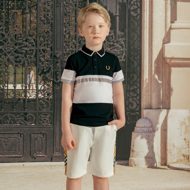 Áo polo cotton cao cấp 137kids áo phông có cổ cho bé trai thấm hút mồ hôi - ảnh sản phẩm 2