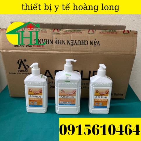 Thùng 10 Chai Nước Rửa Tay Khô Sát Khuẩn ASIRUB Chai 1000ml