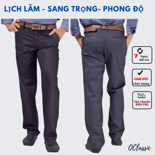 QUẦN DÀI NAM TRUNG NIÊN - ỐNG RỘNG TẠI XƯỞNG QCLASSIC