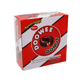 Bánh Donut Doowee Phủ Sôcôla Nhân Kem Trứng 300g