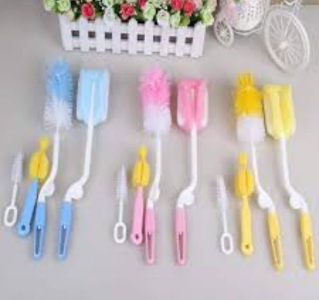 Bộ Chổi Cọ rửa bình sữa 4 chi tiết/2 chi tiết