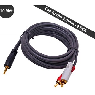 Cáp loa dài 10m Dtech 1 ra 2 DT-6214