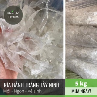 Rìa sợi bánh tráng cắt ra từ bánh tráng siêu mỏng chánh gốc Trảng Bàng Tây Ninh (loại chưa phơi sương)