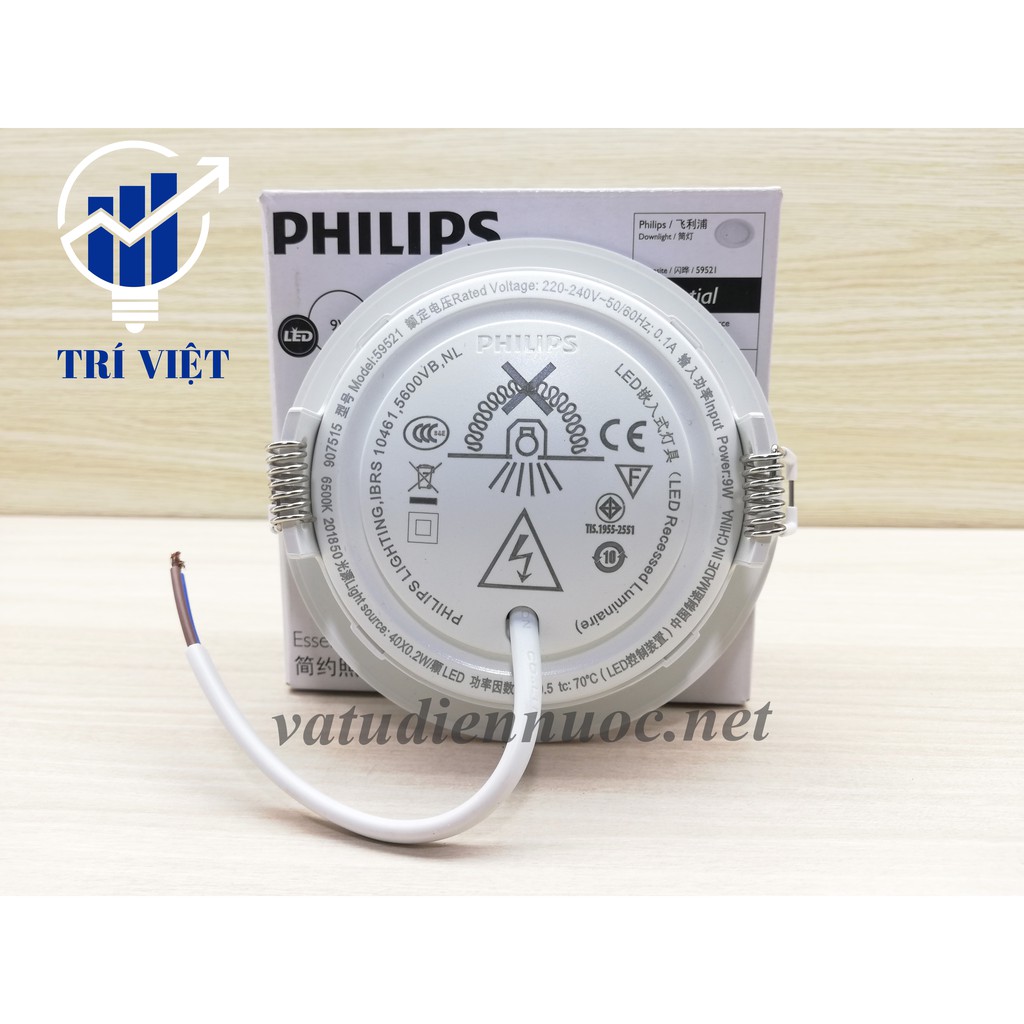 Đèn led âm trần 9W Philips Marcasite