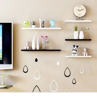 Giá sỉ Bộ kệ gỗ trang trí treo tường lõi xanh chống ẩm cao cấp như hình