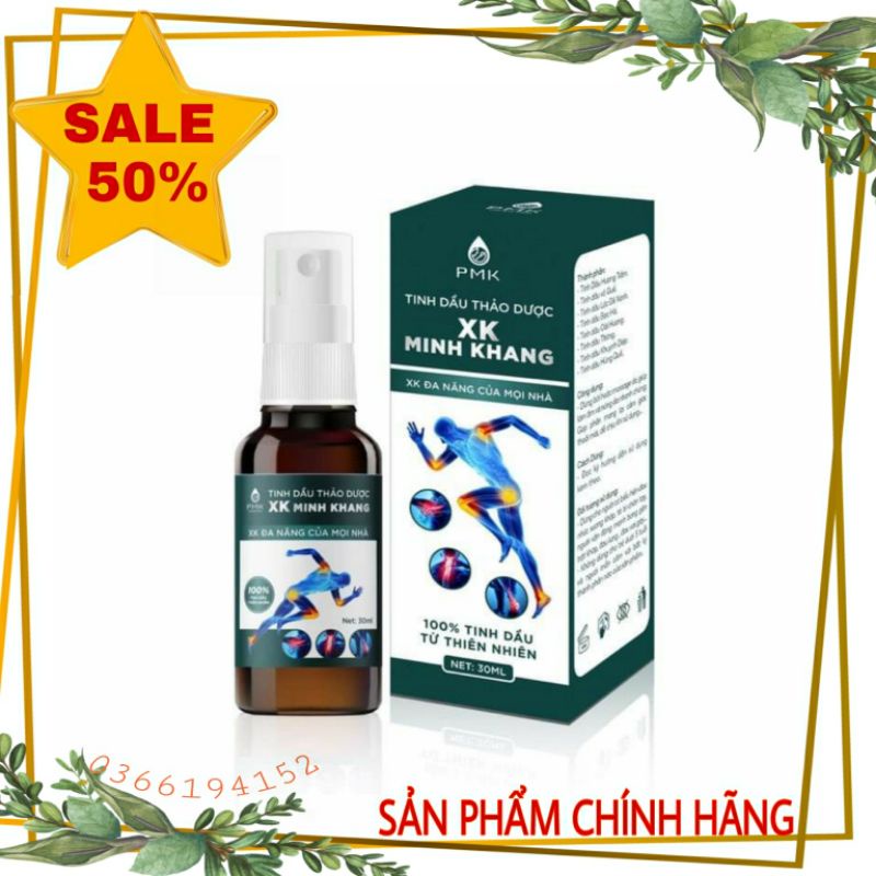 Tinh Dầu Xương Khớp Minh Khang - Giảm Đau Nhanh, Xịt tiện dụng