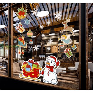 Decal noel trang trí cửa kính