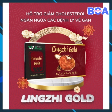 Viên Uống hỗ trợ giảm mỡ máu, tăng cường chức năng gan Lingzhi Gold - Nấm Linh Chi Bào Tử Phá Vách