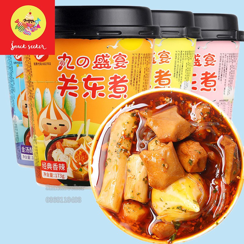 Lẩu cốc viên Hồng Kông-SNACKSEEKER- Lẩu cốc thập cẩm ăn liền siêu ngon
