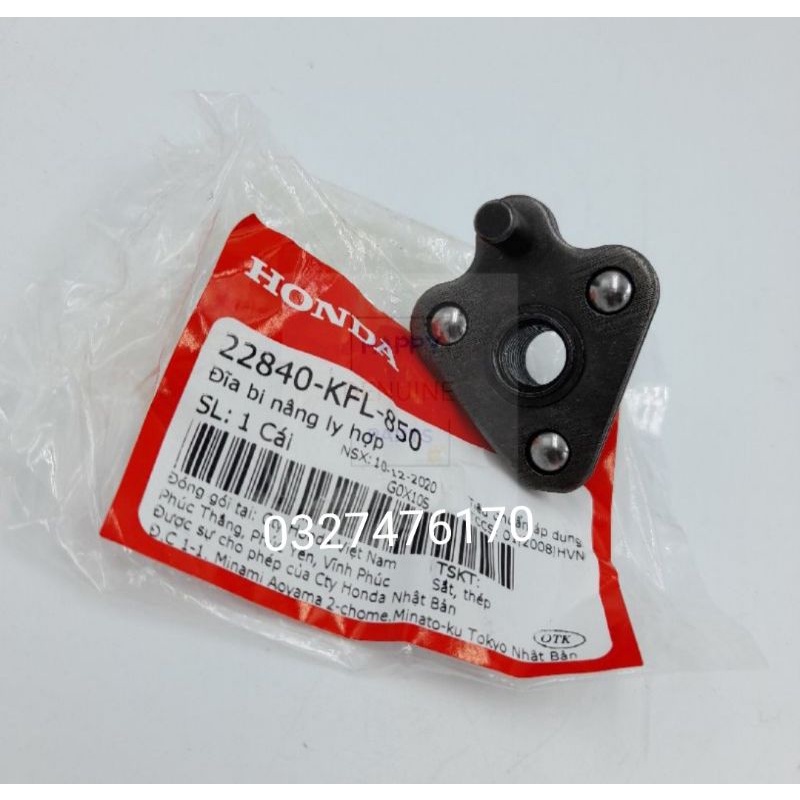 Bi ép ngắt nồi côn, ly hợp xe DREAM, WAVE, FUTURE... zin honda