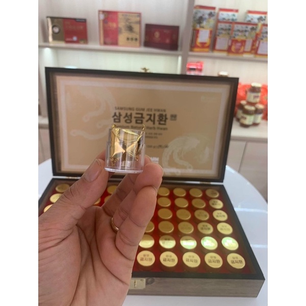 [NHẬP KHẨU CHÍNH HÃNG] An Cung Ngưu Hoàng Hoàn Hàn Quốc, Hộp Gỗ 60 Viên