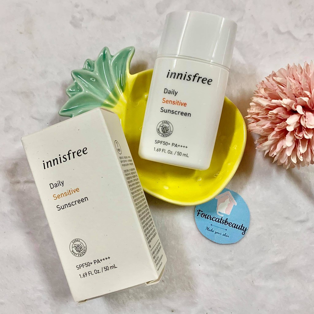 Kem Chống Nắng Dành Cho Da Nhạy Cảm Innisfree Daily Sensitive Sunscreen SPF50+ PA ++++ 50ml