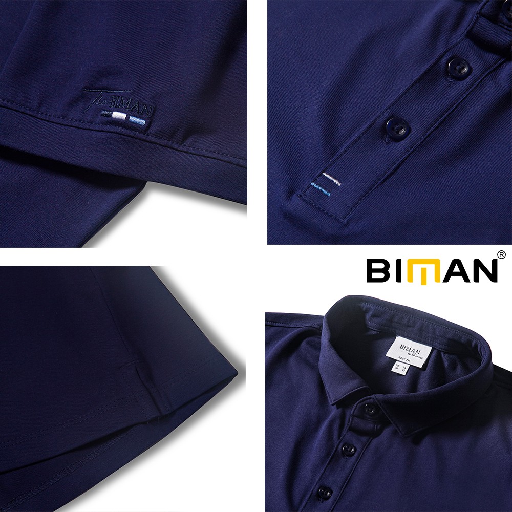 Áo polo nam Biman by Biluxury thun cổ bẻ co giãn tốt kiểu dáng basic trẻ trung nhiều màu sắc 5APCB | BigBuy360 - bigbuy360.vn